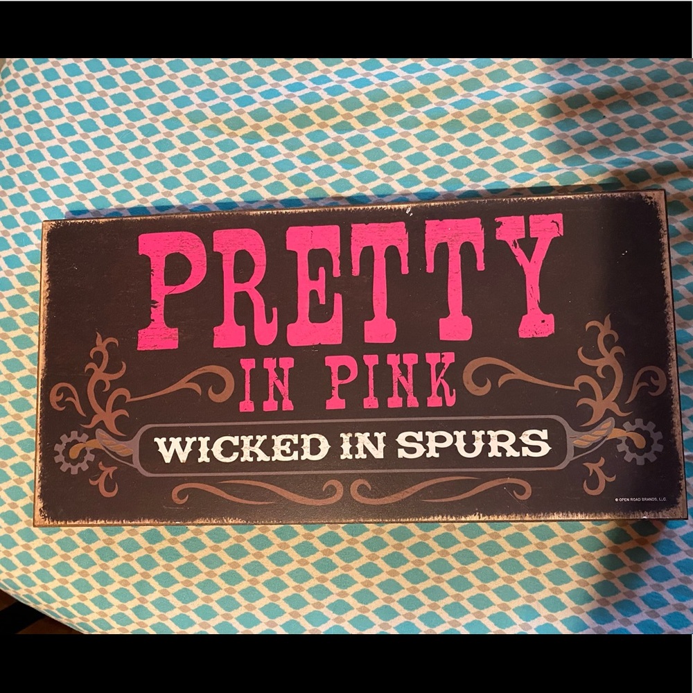 Pretty in Pink Wicked in Spurs Country Home Decor
